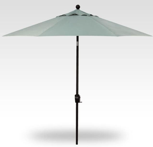 Treasure Garden Push Button Tilt Octagon Umbrella, 9ft - Outdoor Patio, Deck, Pool, Backyard Stand Alone Umbrella - Heavy Duty w/Bronze Frame & Obravia2 Fabric (Spa)