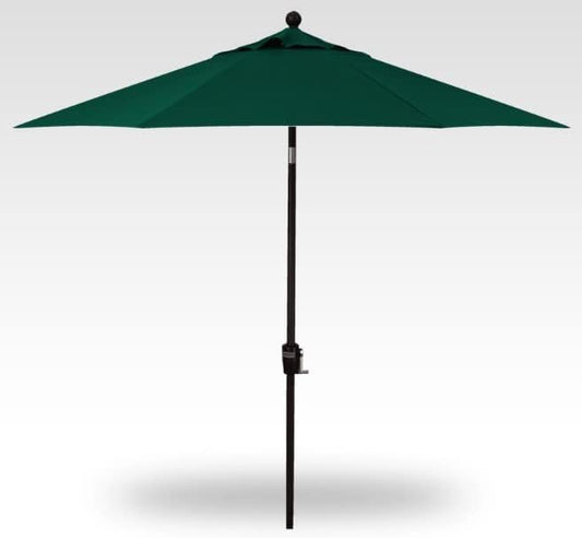 Treasure Garden Push Button Tilt Octagon Umbrella, 9ft - Outdoor Patio, Deck, Pool, Backyard Stand Alone Umbrella - Heavy Duty w/Black Frame & Obravia2 Fabric (Forest Green)