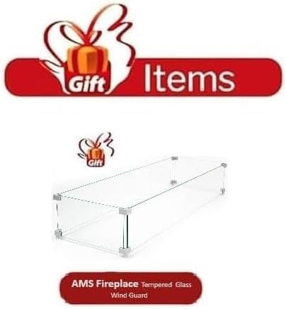 Elementi Granville Gas Fire Pit Cast Concrete Fire Table, Outdoor Fire Pit Electronic Ignition | Canvas Cover, Lava Rock Included | Free AMS Wind Guard | Light Gray (Propane Gas)