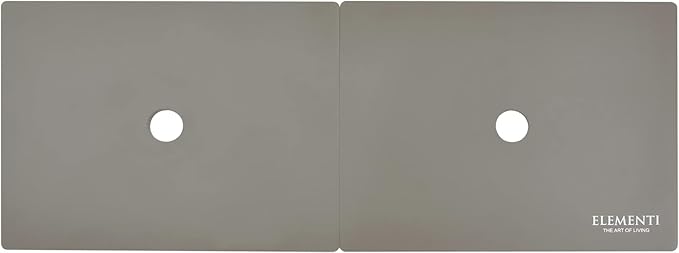 AMS Fireplace | Elementi Plus | Riviera | Rectangular Light Gray Concrete Propane Gas Fire Table Pit (Liquid Propane)