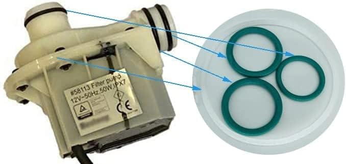 P4071 58113 Hot Tub Water Pump E02 Repair Kit for Coleman Lay-Z-Spa (w/Impeller & Shafts)