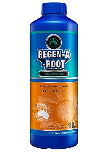 Regen-A-Root 1 Liter | Hormone-Free Root Stimulator for Plants | Promotes Explosive Root Growth in Vegetative & Flowering Stages | Hydroponic, Soil & Coco Compatible (0-0-1)