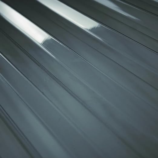 Clear Polycarbonate Black Corrugated Roofing Panels – 72” L x 21” W – Rainproof, Weatherproof & UV-Protected DIY Roof Sheets for Outdoor Projects (Set of 10)