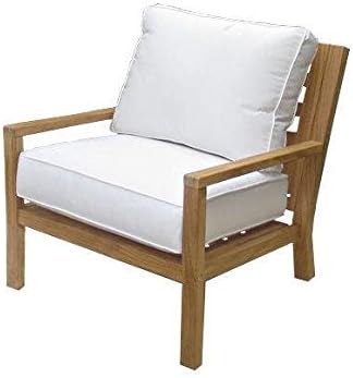 Coach Coastal Teak Chair, Natural White