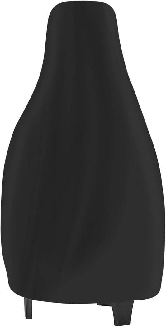 Chiminea Cover Outdoor Waterproof Chiminea Fire Pit Cover Heavy Duty Durable Chiminea Protection Cover with Drawstring Black (Black, 22D x 44H in)