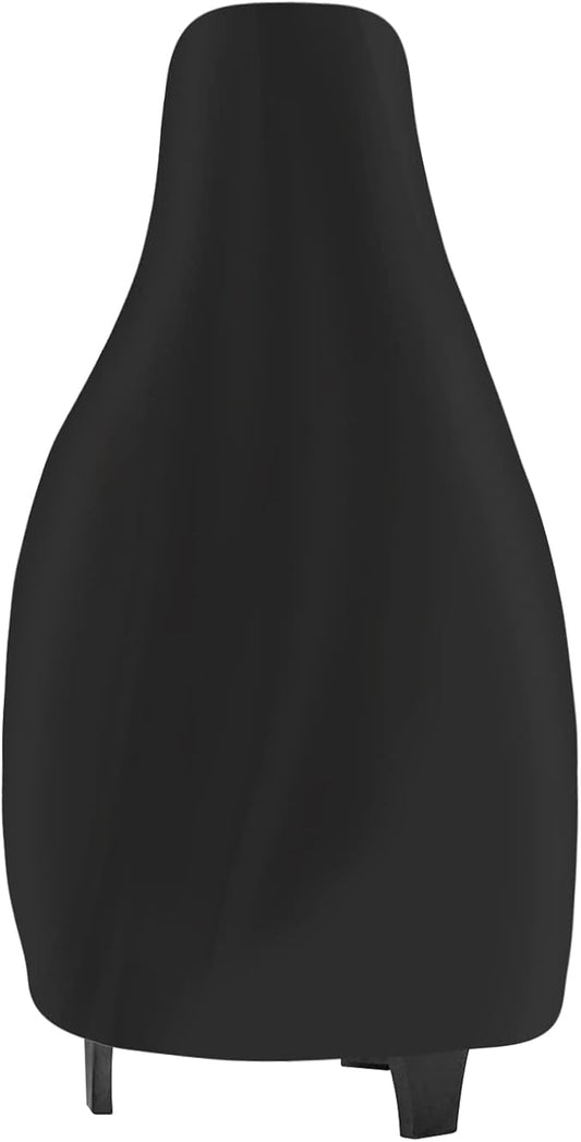 Chiminea Cover Outdoor Waterproof Chiminea Fire Pit Cover Heavy Duty Durable Chiminea Protection Cover with Drawstring Black (Black, 24D x 48H in)