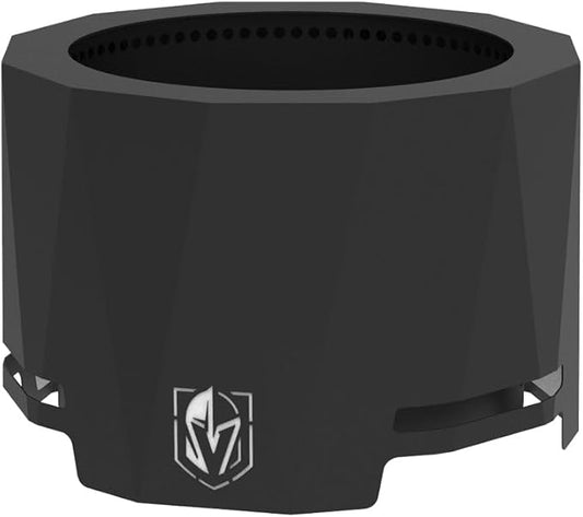 Blue Sky Outdoor Living NHL Vegas Golden Knights 24” Steel Peak Patio Smokeless Fire Pit, Firewood and/or Wood Pellet Burning