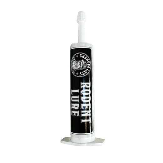 Grandpa Gus’s Food Grade Rodent Lure for Mouse & Rat Traps, Natural Bait Attractant, Non-Toxic & Safe, Compatible with Snap Traps & Glue Boards, Easy Syringe Application, 1.5 oz (Pack of 1)