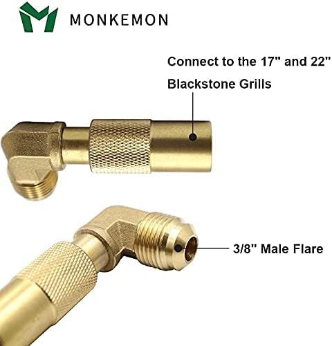 Blackstone 24FT Propane Hose - Rv Adapter Extension for 17" & 22" Griddles, Quick Connect for Camp Chef Stove & Portable Fire Pit