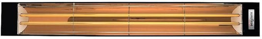 6000 Watt Electric Infrared Dual Element Heater-240 Voltage-Black Finish-No Fascia Decorative Fascia