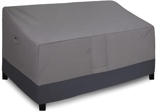 Easy-Going Heavy Duty Waterproof Outdoor Deep 2-Seater Loveseat Couch Patio Furniture Cover with Air Vent, Windproof, Durable
