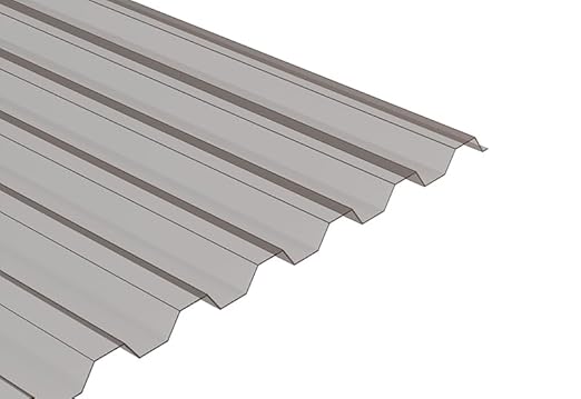 Clear Polycarbonate Black Corrugated Roofing Panels – 72” L x 21” W – Rainproof, Weatherproof & UV-Protected DIY Roof Sheets for Outdoor Projects (Set of 10)