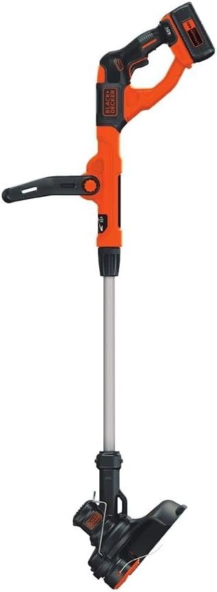 BLACK+DECKER 40V Max Cordless Leaf Blower and Weed Eater Combo with Battery and Charger, String Trimmer and Weed Wacker with Automated Feed Spool (LCC340C)