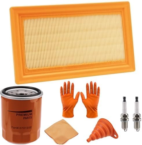 Generator 6485 Maintenance Kit - 0J8478 Air Filter, 070185E Oil Filter, RC12YC Spark Plugs, Compatible with 22KW 16 - 20KW 24KW 26KW Air Cooled Standby Generator with 999cc Engine 2013+ (1 Pack)