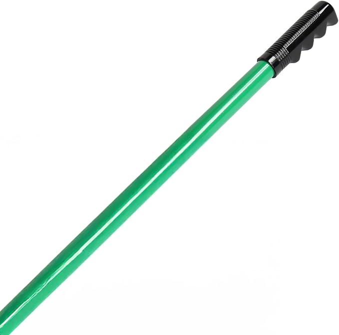 VINGLI Iron Lawn Leveling Rake 48in for Soil Sand Composs, Extended Handle, 180°Rotation Head, with All Handwares, for Yard Garden Golf Field, Green (48in)