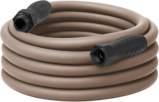 Flexzilla Colors SwivelGrip Garden Hose 5/8 in. x 50 ft., Lightweight All-Weather Water Hose, Durable and Flexible, Leak-Free Connections, Brown Mulch