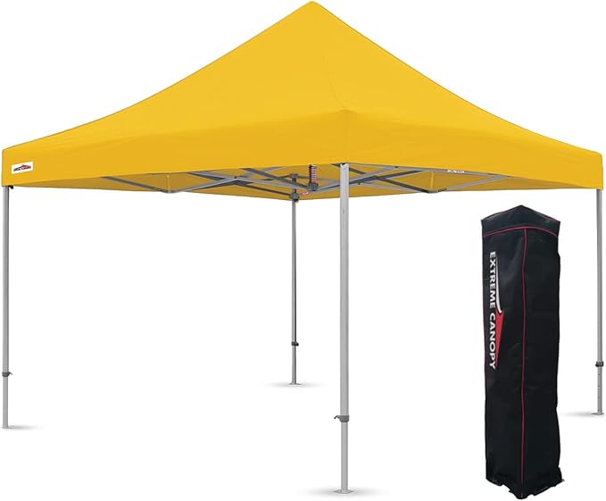 Extreme Canopy Commercial Heavy Duty Aluminum Instant Popup Canopy Tent (Yellow, 13ft x 13ft)