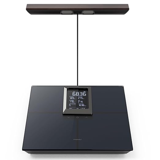 mooas Smart Hand Bar LCD Built-in Body Composition Scale, Health app Integration, Measures 21 Body Index Data, High Precision Measurement, LCD Display, Diet, Health Management