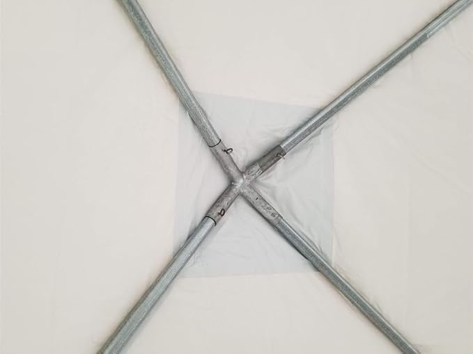 Party Tents Direct 10x10 Heavy-Duty Waterproof Canopy Tent - Steel Frame Outdoor Gazebo for Weddings, Parties & Camping - Green Vinyl Cover