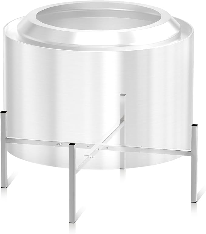 15-27 Inch Fire Pit Stand, Solo Stove Accessories, Stainless Steel Adjustable Base, Firepit Stand for Solo Stove Bonfire Ranger Yukon and More Outdoor, Great for Outside Patio Camping Backyard