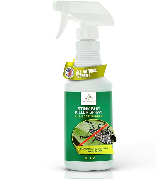 Stink Bug Killer Spray - Unscented & Nature-Derived Formula for Garden, Indoor & Outdoor Home Protection, Long-Lasting Defense Against Stink Bugs & Other Stinky Bug Invaders - 16 oz
