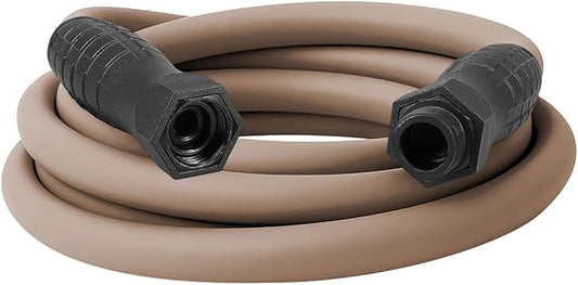 Flexzilla Colors SwivelGrip Garden Hose 5/8 in. x 10 ft., Lightweight All-Weather Water Hose, Durable and Flexible, Leak-Free Connections, Brown Mulch