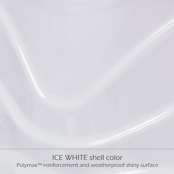 Bueno Spa Atlanta 3 - Person 37- Jet Acrylic Hot Tub in Ice White with New Arctic Max Insulation, Ozonator, and Cover in Ice White