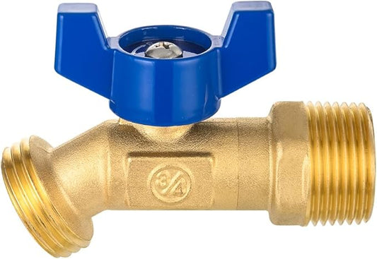 EFIELD (Pack of 10) 1/4-Turn Outdoor Spigot, Sillcock Hose Bibb Valve 3/4" Male NPT Inlet ×3/4" Male GHT Threaded Garden Hose Outlet/Connector (10),(SILLCOCK048-10PCS)