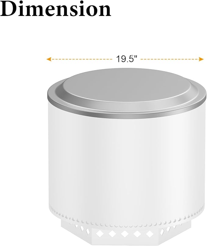 Fire Pit Lid with Cover for Solo Stove Bonfire 2.0 Fire Pit,Stainless Steel Firt Pit Lid with Fire Pit Cover for Solo Stove Bonfire 19.7" Fire Pit,Portable Outdoor Fireplace and Camping Accessories