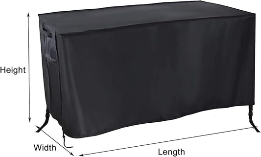 Fire Pit Cover Rectangular,Waterproof Fire Table Cover Rectangle for Outdoor Gas Propane Fire Table -32"L x 32"W x 16"H