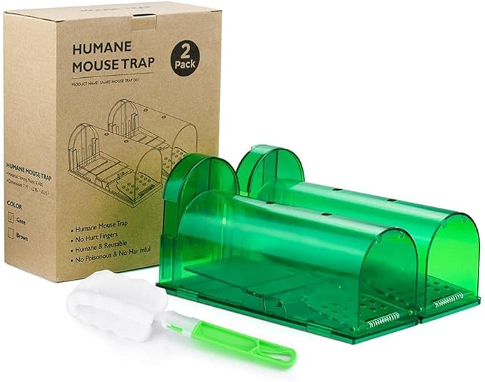 Home and Country USA Humane Mouse Trap. Our Catch and Release Mouse Traps are Designed as a Live Mouse and Rat Trap for Those who Want to Remove mice The Right Way. (Large and Small)(4 Small)