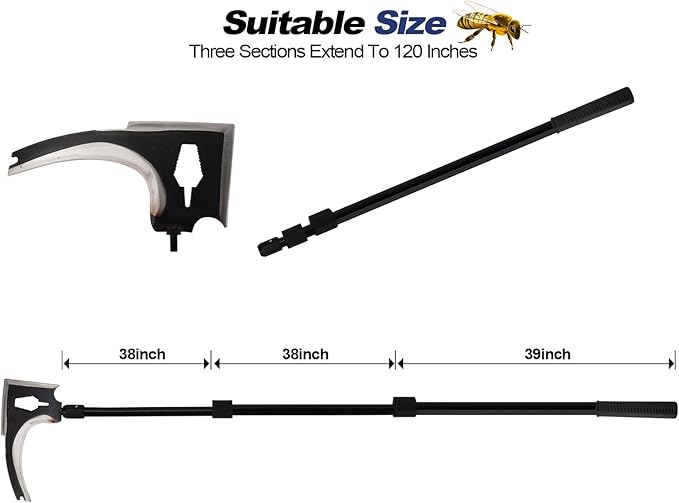 Wasps Nest Remove Tool Scraper Kit for Clean Hornets Yellow Jacket Bee Huge Nests Removal Trap