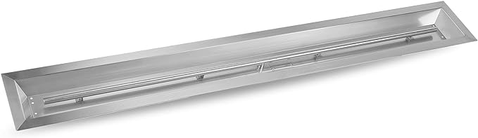 Stanbroil 72 by 6-Inch Linear Gas Fire Pit Burner, Stainless Steel Fire Pit Pan, Natural & Propane Gas Firepit for Outside DIY Firepit, BTU 175,000 Max