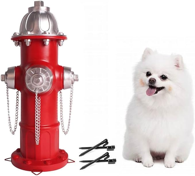MARYTUMM Dog Puppy Pee Post and Gift - Fire Hydrant Garden Decor Statue - Large, for Dogs
