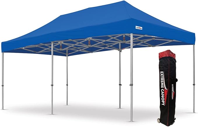 Extreme Canopy Commercial Heavy Duty Aluminum Instant Popup Canopy Tent (Blue, 10ft x 20ft)