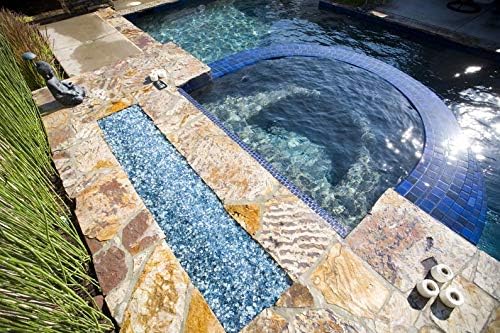 Hiland Reflective Fire Glass, 10 lb, Cobalt