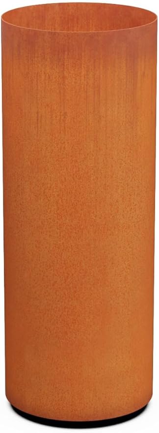 PLANTERCRAFT Corten Steel Metal Planter Box, Round Sizes, Modern Garden Steel planters for Commercial and Residential Outdoor Use.