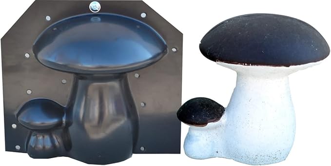 SvitMolds Concrete Mold Black ABC Plastic DIY 3D Mushrooms Statue Decor Garden Decor Decoration Home Decor,Yard, Fairy Garden - Lawn Ornament Décor (D64)