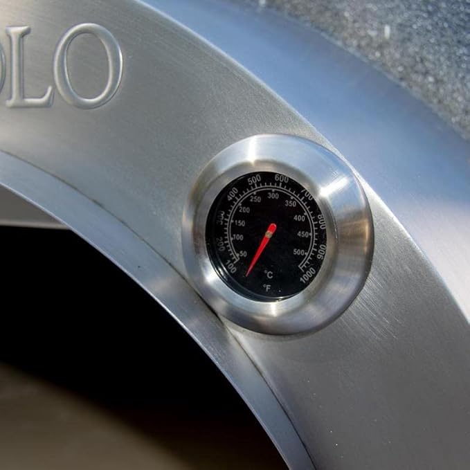 L’ARGILLA Gas-Fired Pizza Oven with Professional Grade Accessories - Cook with Gas or Propane - Thermal Clay Outside and Cordierite Stones Surface - Includes 10 additional items