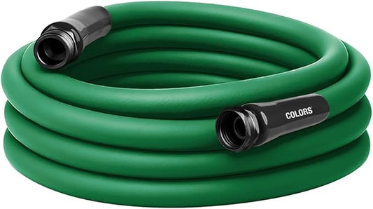 Flexzilla Colors Garden Hose 5/8 in. x 25 ft., Lightweight All-Weather Water Hose, Durable and Flexible, Leak-Free Connections, Forest Green