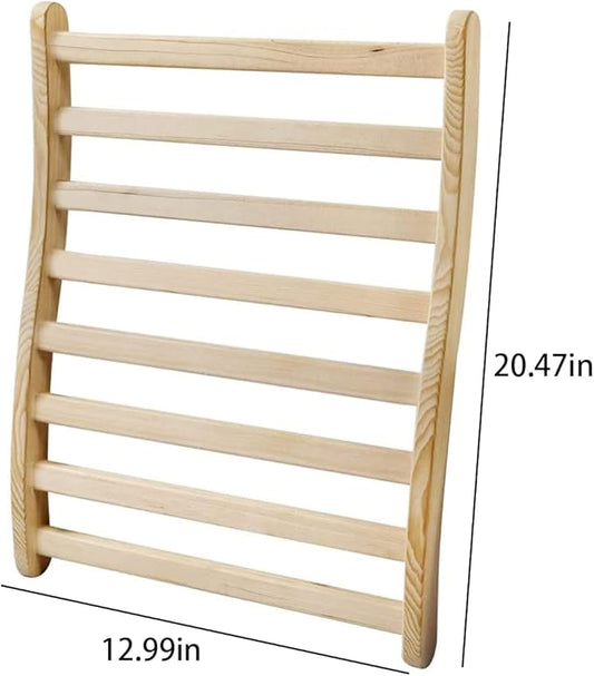 LTCCDSS Sauna Backrest, Natural Wood Hemlock Sauna Backrest Chair, Sauna Accessories for Residential and Sauna Room