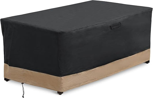 Stanbroil 60 Inch Rectangle Fire Pit Cover for Outdoor Patio Gas Fire Table, Water Resistant Outdoor Patio Fire Pit Cover, Black,(60L x 38W x 24H)
