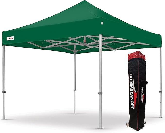 Extreme Canopy Commercial Heavy Duty Aluminum Instant Popup Canopy Tent (Green, 10ft x 10ft)
