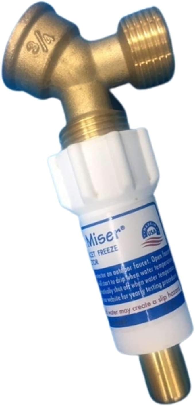Freeze Miser® & Y Connector ¾ Inch Brass Hose Bib