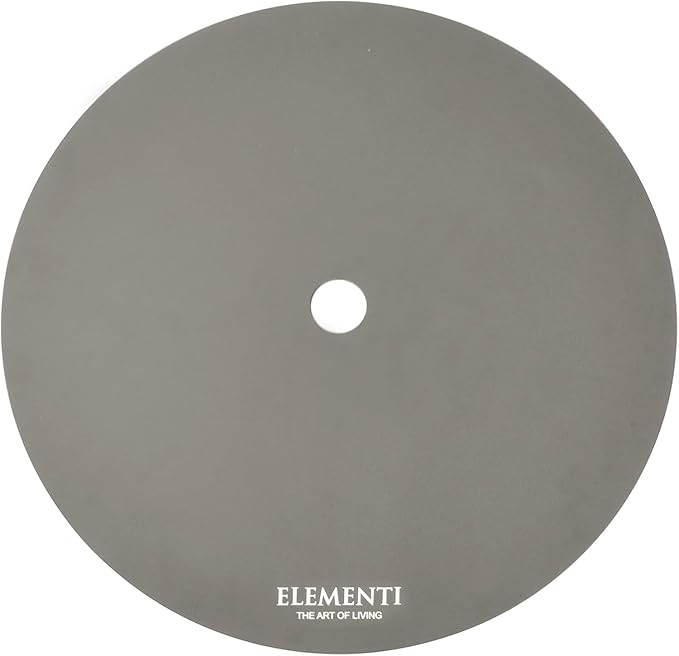 AMS Fireplace | Elementi Plus | Colosseo | Round Light Gray Concrete Natural Gas Fire Table Pit (Natural Gas)