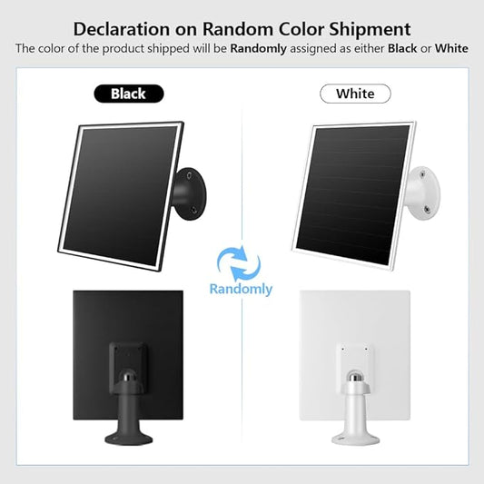 6W Solar Panel Charger for Outdoor Security Cameras. Micro USB/USB - C/DC (35 * 135) Fits Eufy/Wyze/Ring Camera, 9.8ft Cable,Waterproof Stabilization System for Battery Protection Fast Charging