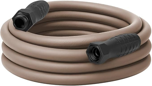 Flexzilla Colors SwivelGrip Garden Hose 5/8 in. x 25 ft., Lightweight All-Weather Water Hose, Durable and Flexible, Leak-Free Connections, Brown Mulch