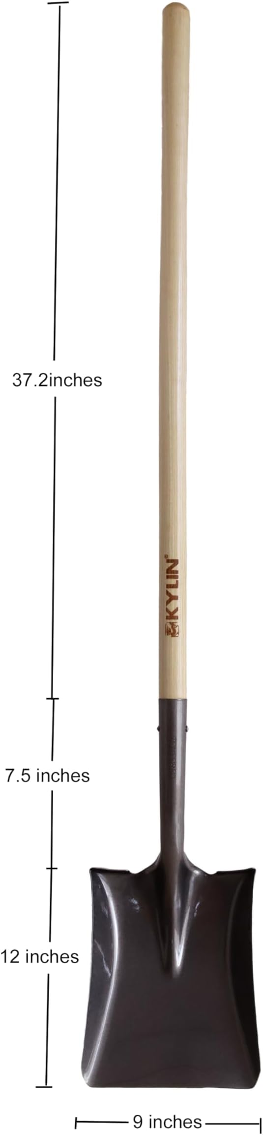 Kylin Multi-Purpose Garden Spade Shovels Set for Digging and Transfer with Durable Hard Wood Heavy Duty Handle (5 Pack)