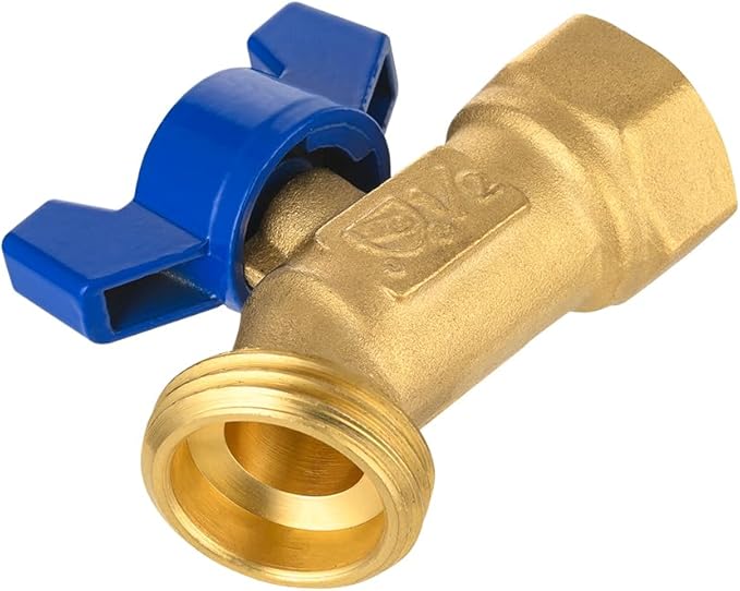 EFIELD (Pack of 5) 1/4-Turn Outdoor Spigot, Sillcock Hose Bibb Valve 1/2" Female NPT Inlet ×3/4" Male GHT Threaded Garden Hose Outlet/Connector (5),(SILLCOCK039-5PCS)