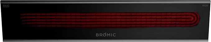 Bromic Platinum Smart Heat Marine 2300W Electric Patio Heater - Radiant Infrared, 208V, Black Finish - BH0320023